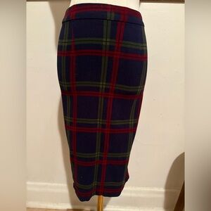 Collectif Plaid Pencil Skirt